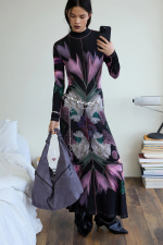ROCHIE LUNGA CU PRINT FLORAL