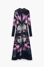 ROCHIE LUNGA CU PRINT FLORAL