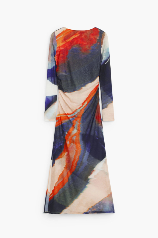 ROCHIE MULTICOLORA CU PRINT