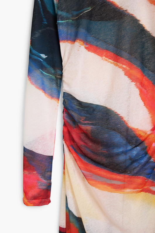 ROCHIE MULTICOLORA CU PRINT