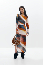 ROCHIE MULTICOLORA CU PRINT