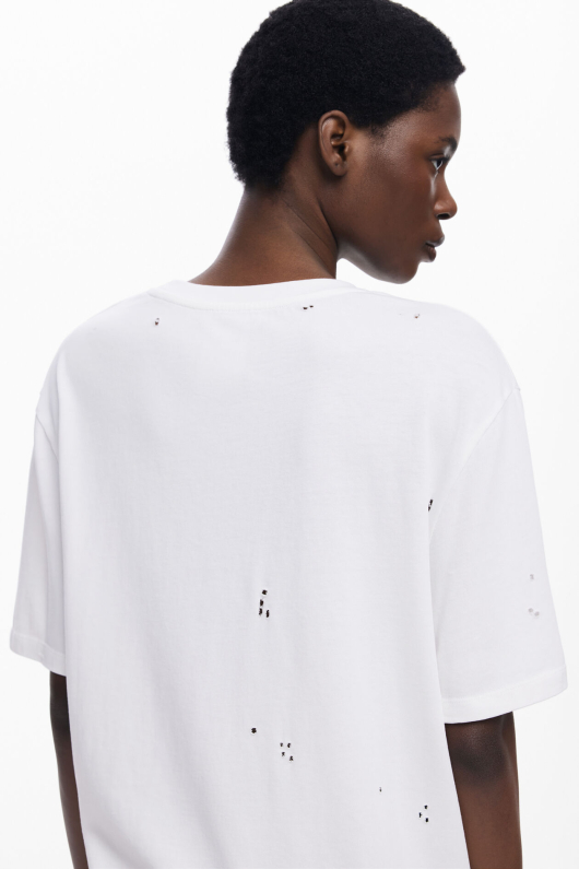 TRICOU ALB CU APLICATII