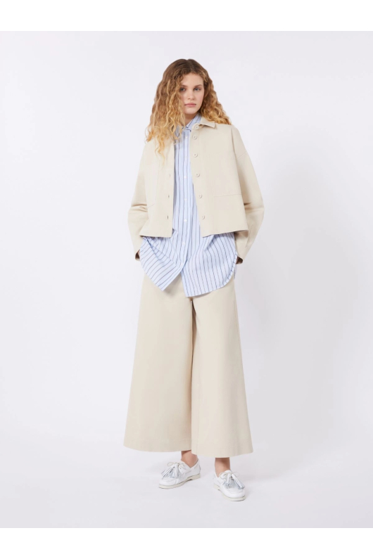 PANTALONI CREM, CROIALA LARGA