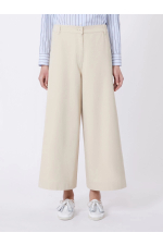 PANTALONI CREM, CROIALA LARGA