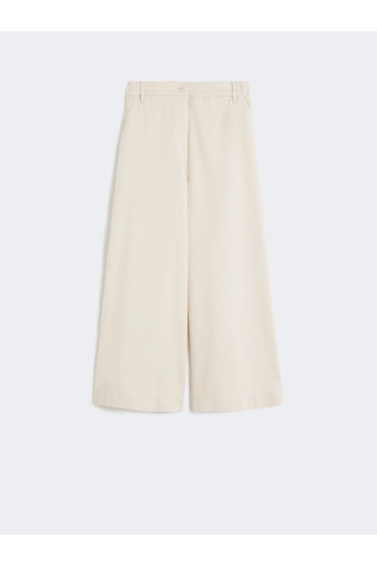 PANTALONI CREM, CROIALA LARGA