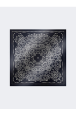 ESARFA DIN MATASE, BLEUMARINE CU PRINT