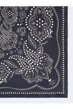 ESARFA DIN MATASE, BLEUMARINE CU PRINT