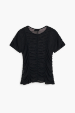 Tricou din tul cu flori