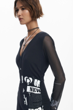 Rochie incretita tip ziar