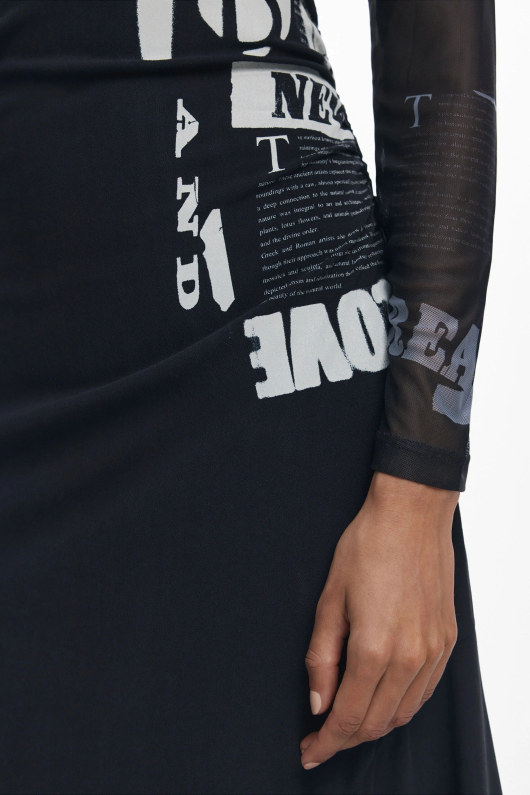 Rochie incretita tip ziar