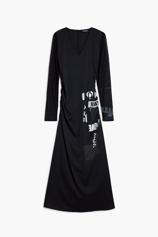 Rochie incretita tip ziar