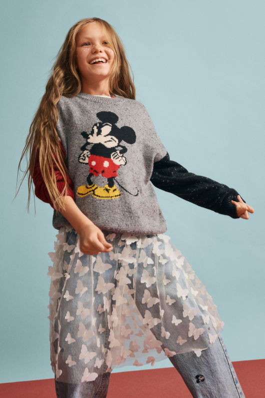 PULOVER MICKEY MOUSE, DIN LANA
