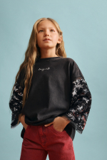 Bluza cu maneca 3/4 cu paiete