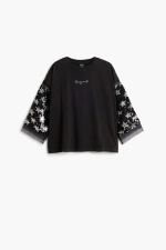 Bluza cu maneca 3/4 cu paiete
