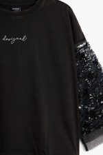 Bluza cu maneca 3/4 cu paiete