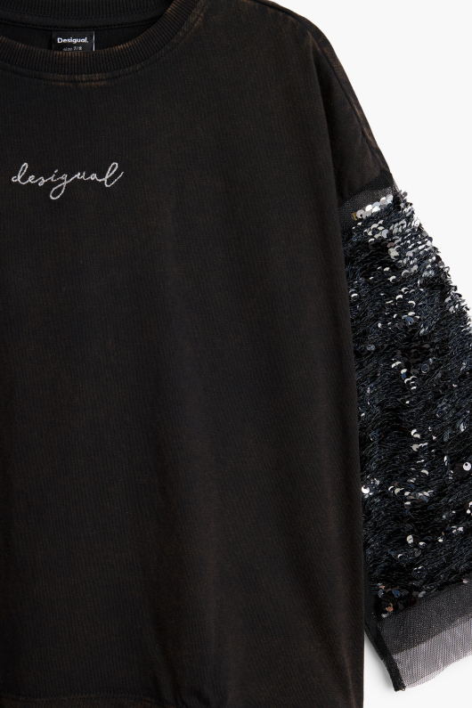 Bluza cu maneca 3/4 cu paiete