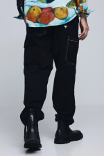 Pantaloni cargo cu snur