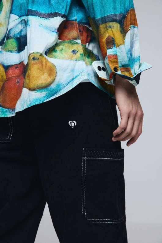 Pantaloni cargo cu snur