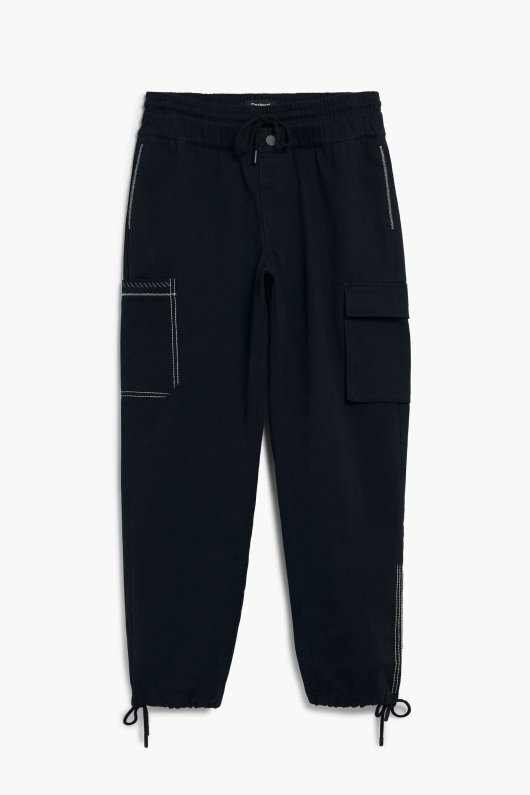 Pantaloni cargo cu snur