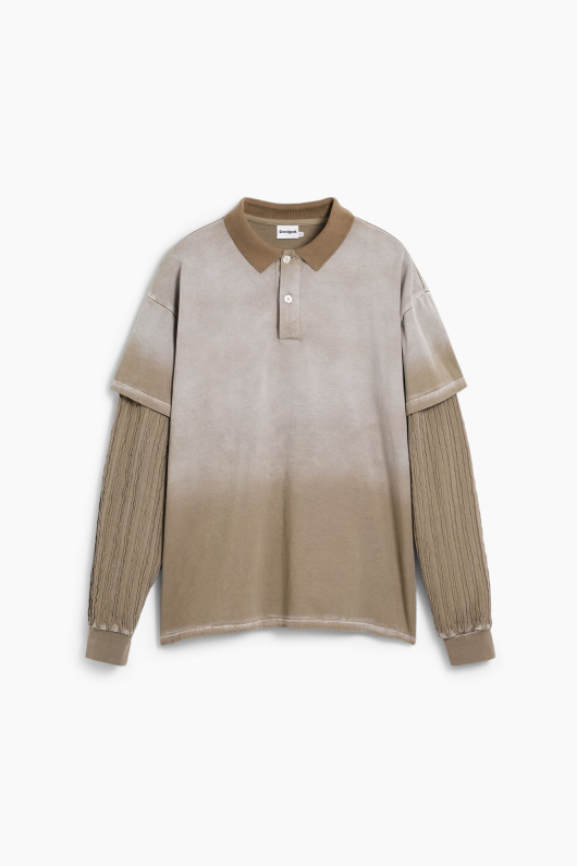 Tricou polo cu maneca lunga dubla