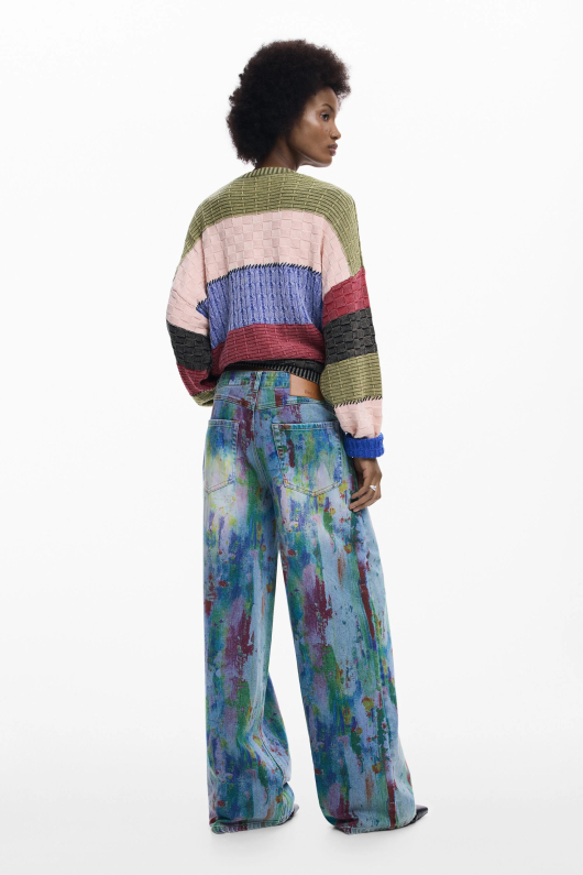 Pantaloni denim arty