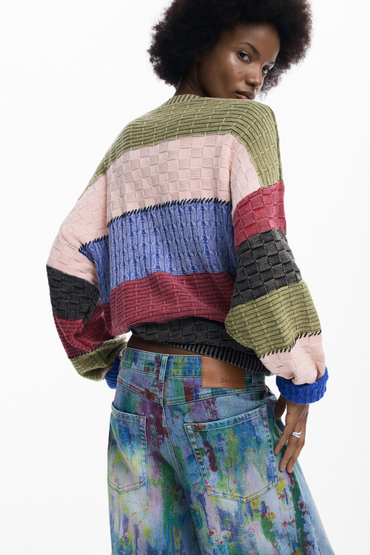 Pantaloni denim arty