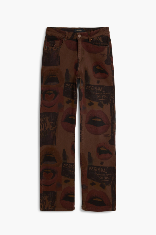 PANTALONI DIN BLUGI IMPRIMATI