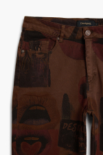 PANTALONI DIN BLUGI IMPRIMATI