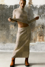 FUSTA DIN TRICOT DE BUMBAC