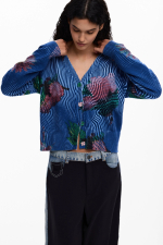 Cardigan cu flori
