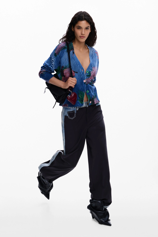Cardigan cu flori