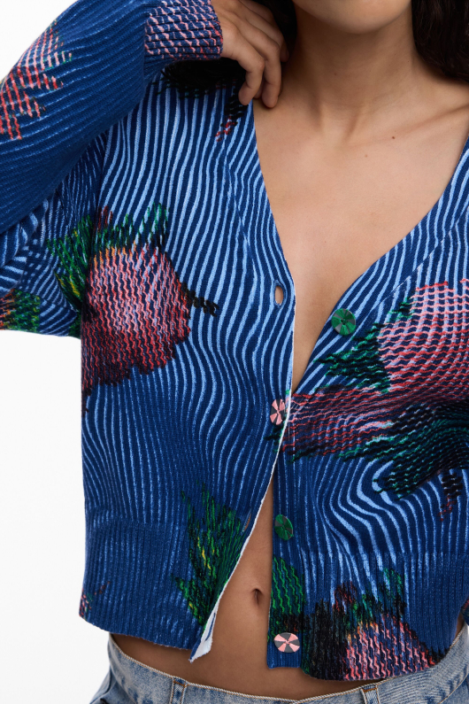 Cardigan cu flori