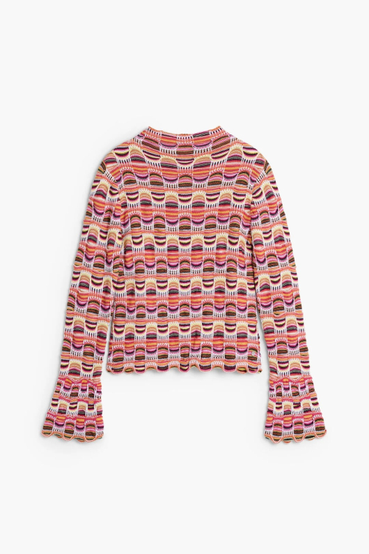 Pulover tricotat colorat