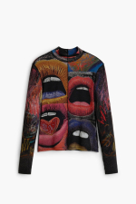 BLUZA DIN VASCOZA CU PRINT GRAFFITY