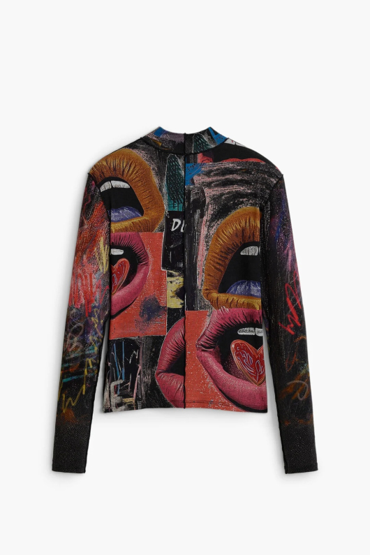 BLUZA DIN VASCOZA CU PRINT GRAFFITY