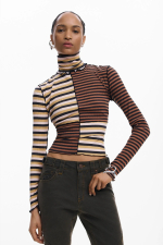 BLUZA CU MANECA LUNGA SI GULER INALT