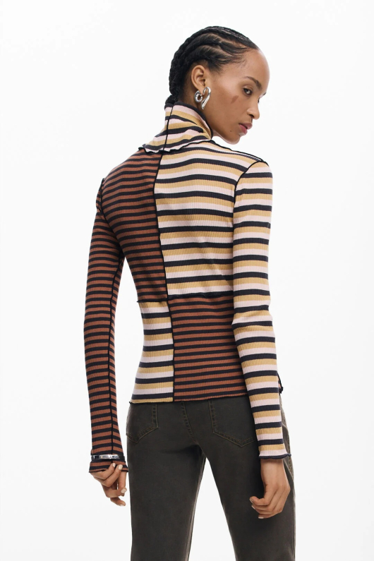 BLUZA CU MANECA LUNGA SI GULER INALT