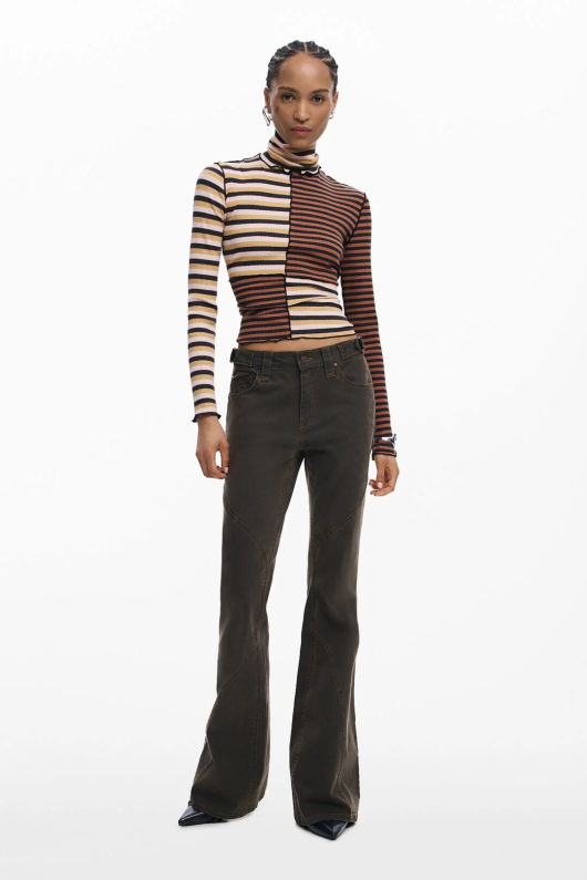 BLUZA CU MANECA LUNGA SI GULER INALT