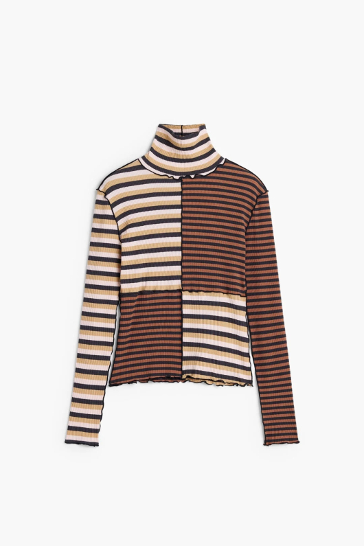 BLUZA CU MANECA LUNGA SI GULER INALT