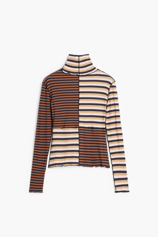 BLUZA CU MANECA LUNGA SI GULER INALT