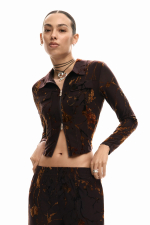 BLUZA CU FERMOAR SI IMPRIMEU ORIENTAL