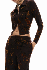 BLUZA CU FERMOAR SI IMPRIMEU ORIENTAL