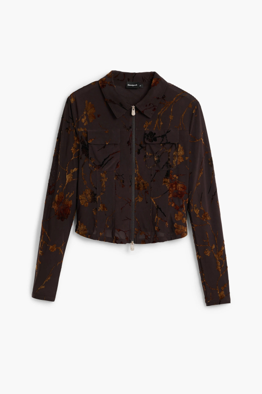 BLUZA CU FERMOAR SI IMPRIMEU ORIENTAL