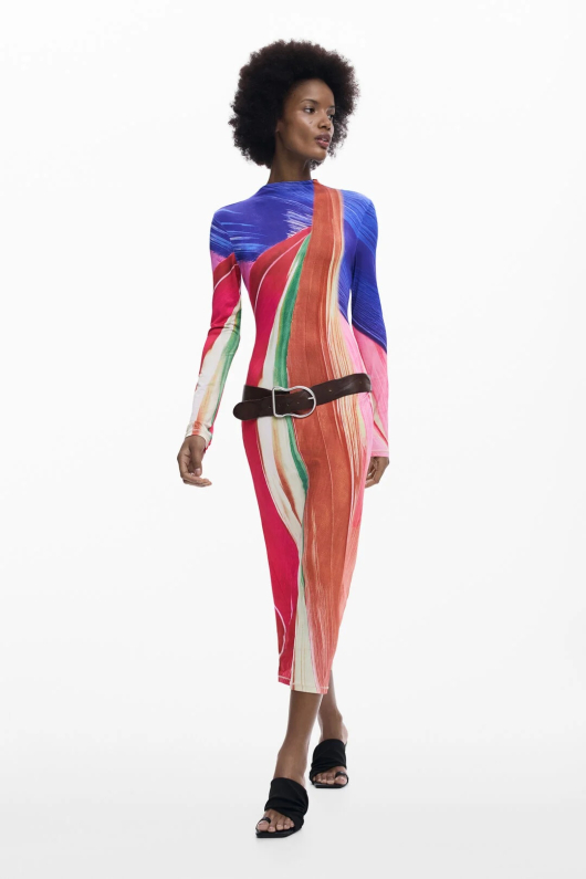 ROCHIE MIDI MULTICOLORA