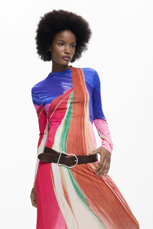 ROCHIE MIDI MULTICOLORA