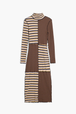 Rochie tricotata cu dungi