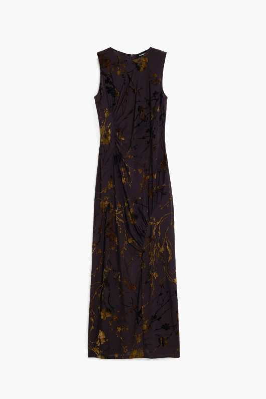 Rochie midi cu print oriental