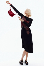 ROCHIE NEAGRA CU PRINT PIXELAT