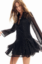 ROCHIE NEAGRA DIN VOAL, CU BULINE AURII