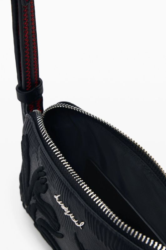 Geanta mica crossbody cu textura